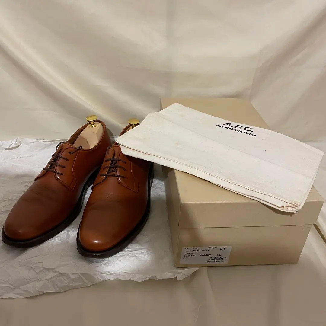 A.P.C(アーペーセー) 革靴 ドレス・ビジネスシューズ 2025年最新】A.P.C. シューズ型：プレーントゥ メンズ ドレス