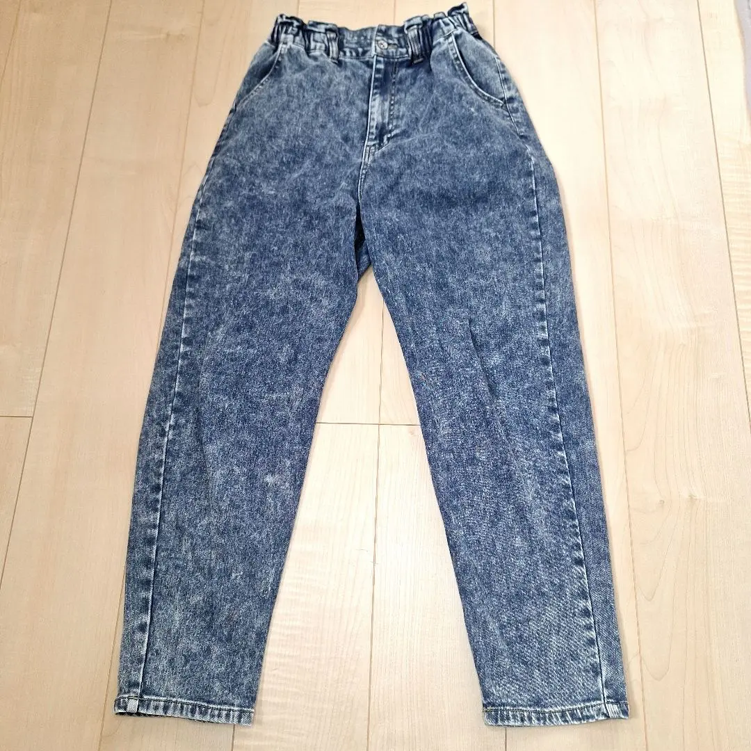 M碼 暖和 牛仔褲 牛仔褲 島村 女裝 裏起毛 的縮圖