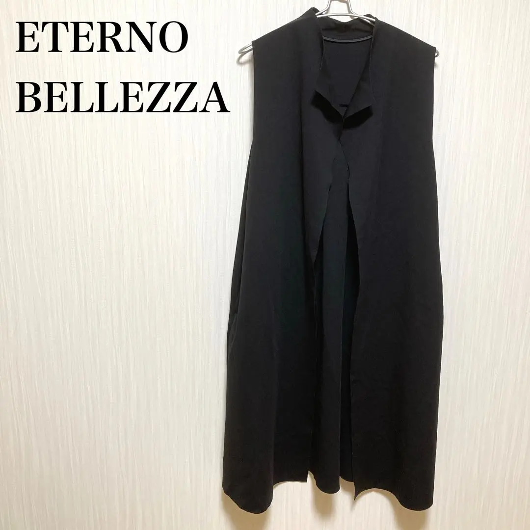■未使用品【定価1.7】ETERNO BELLEZZA フリルロングジレベスト黒 2025年最新】eterno bellezza ジレの人気アイテム - メルカリ