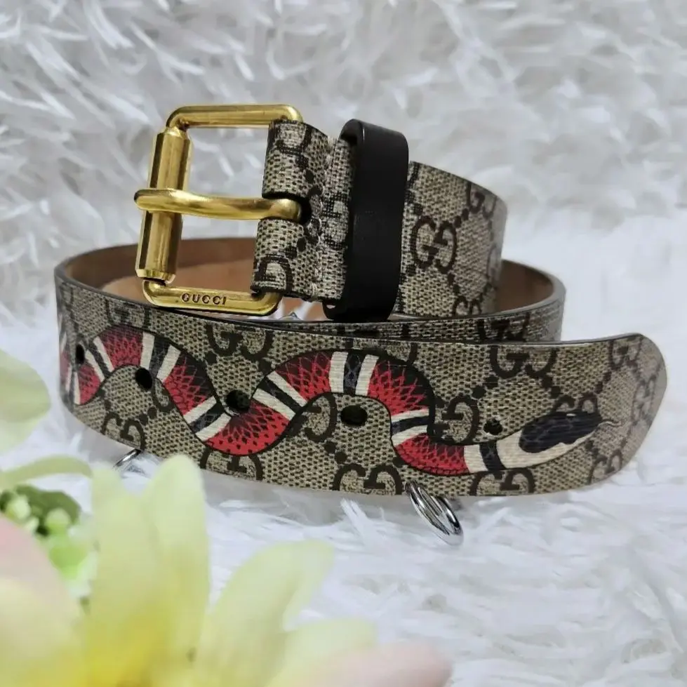 「美品」GUCCI スプリーム スネーク ベルト 楽天市場】GUCCI グッチ 434520 GGスプリーム ベルト スネーク
