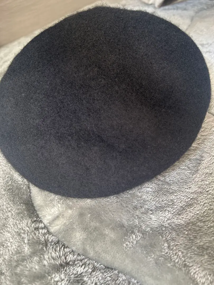 Thumbnail of ☆ Brand New ☆ Black Wool Blend Beret 56-58cm