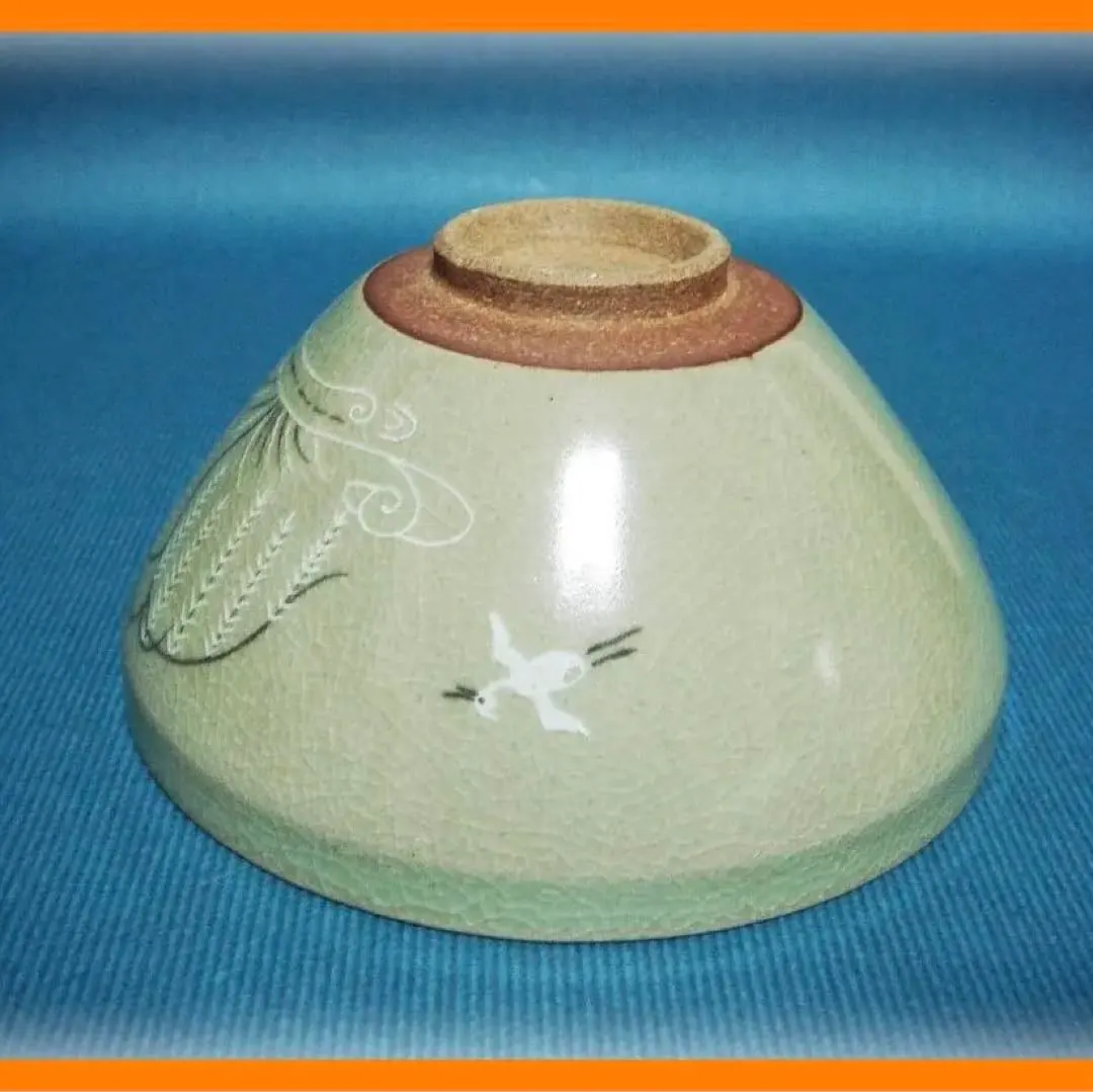 Thumbnail of 384 "Celadon Tenmoku Tea Bowl" / Antique, Fine Art, Old Item