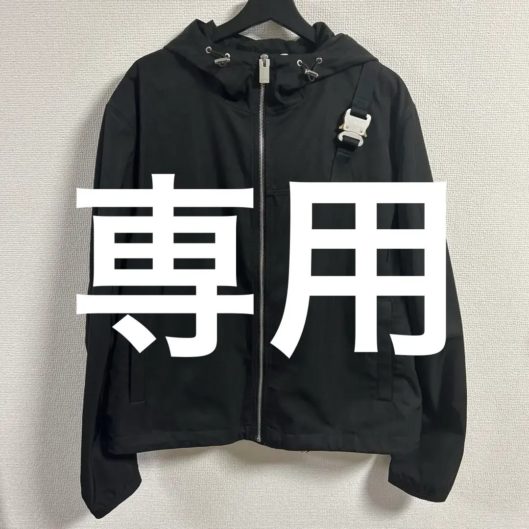 1017 ALYX 9SM ナイロンジャケット　フーデッドジャケット　XL 1017 ALYX 9SM ロゴ フーデッド ジャケット | ブラック