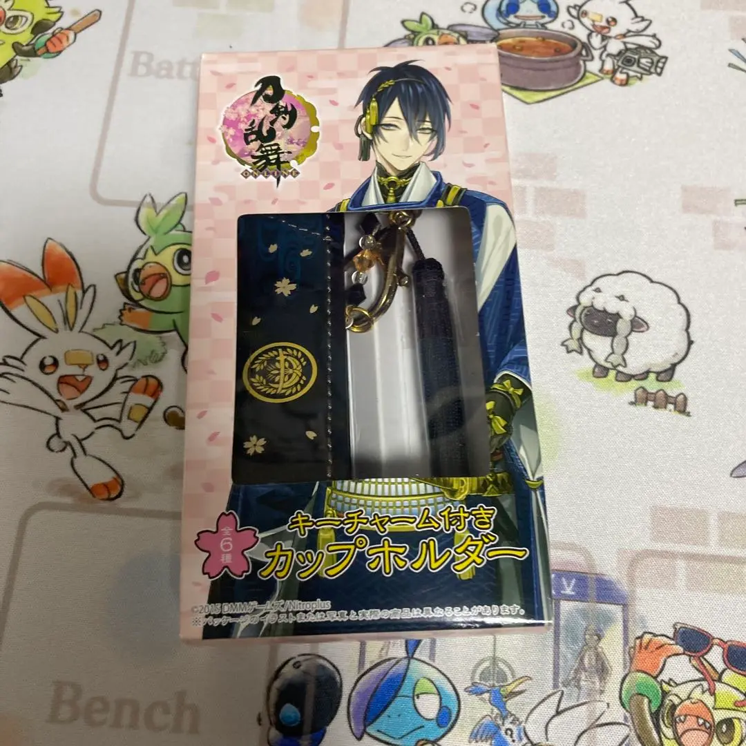 刀剣乱舞 キーチャーム付き　カップホルダー　ストラップ　とうらぶ　ファミマ　限定 ストラップ(キャラクター) 鶴丸国永(衣装イメージ) キーチャーム