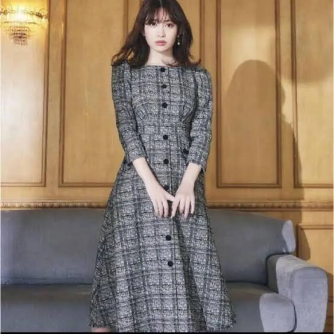 ワンピース Her lip to Summer Tweed Midi dress Summer Tweed Midi Dress - YouTube