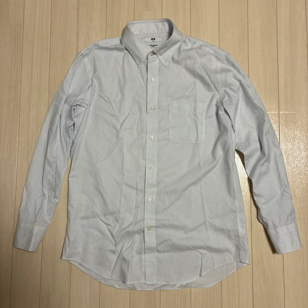 Thumbnail of Uniqlo Striped Non-Iron Dress Shirt XL