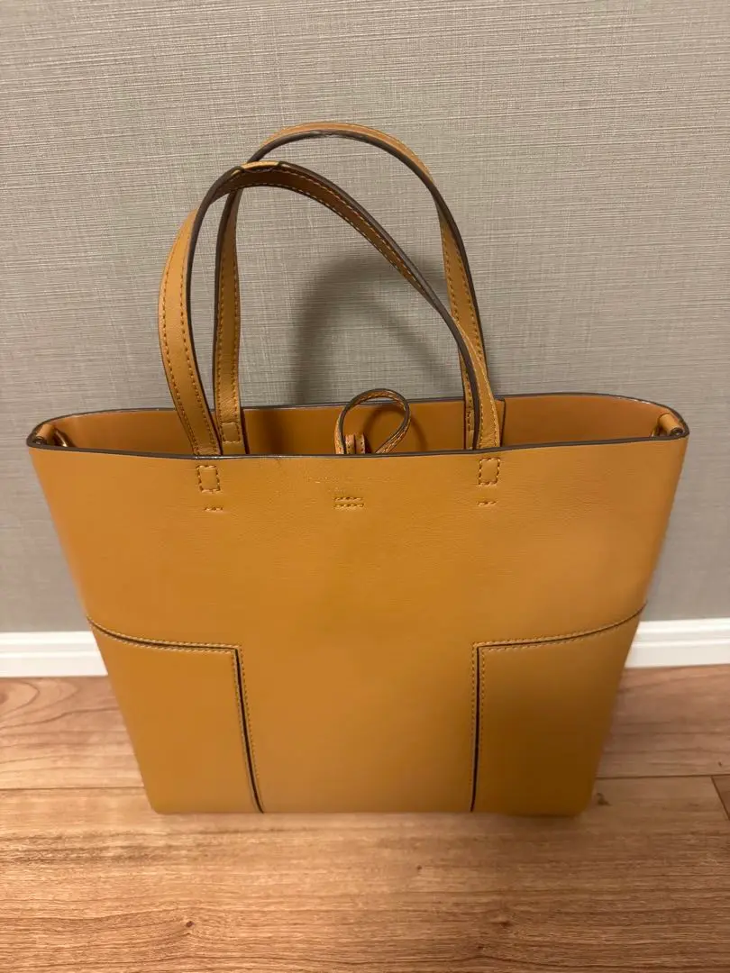 TORY BURCH トリーバーチ ブロックT ポーチ付き トートバッグ