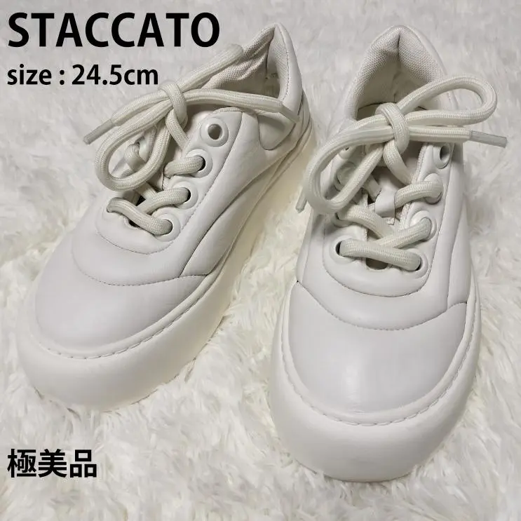 完売品 STACCATO ピエールボリュームスニーカー ホワイト STACCATO | ドルチェブライトボリュームスニーカー (スニーカー
