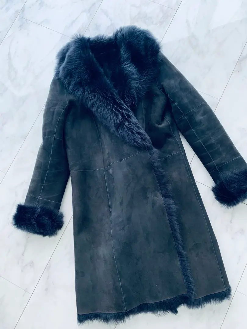 ▽美品 ジョゼフ 定価32万円 高級ムートンコート JOSEPH ロング