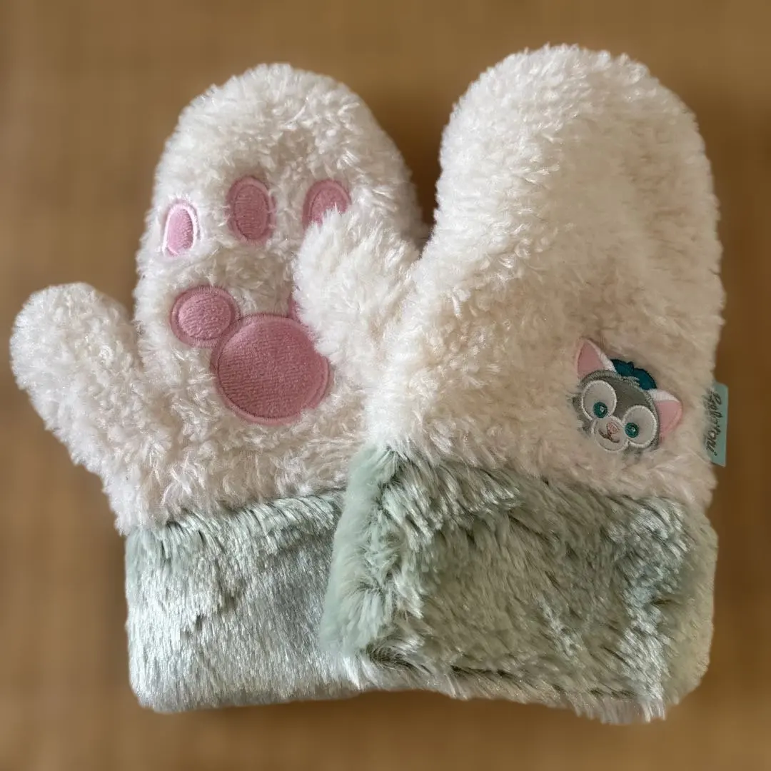 Thumbnail of Disney Gelatoni Paw Print Design Mittens