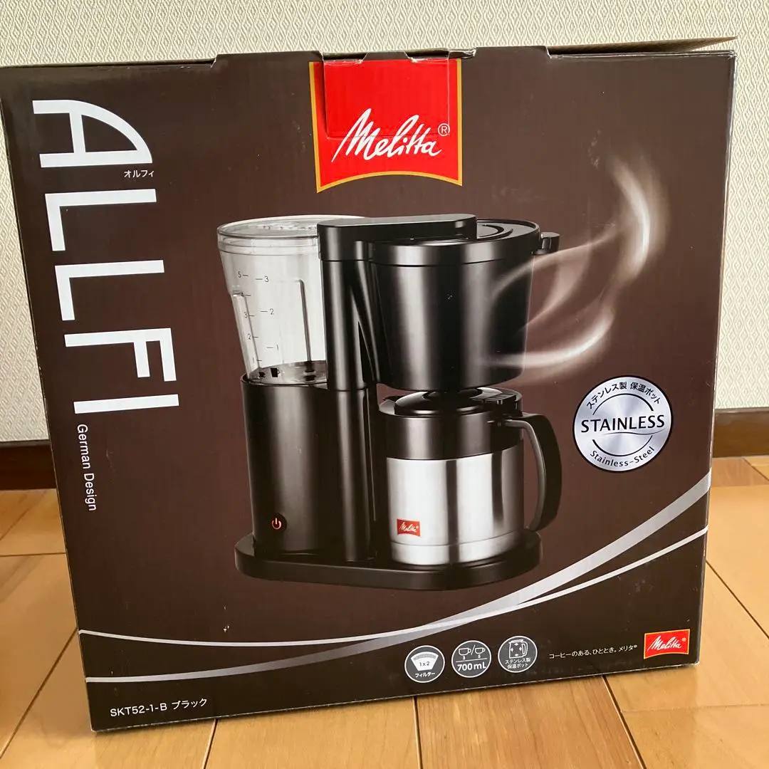 【新品未開封】Melitta ALLFI コーヒーメーカー ブラック箱難あり 2025年最新】SKT52-1-Bの人気アイテム - メルカリ