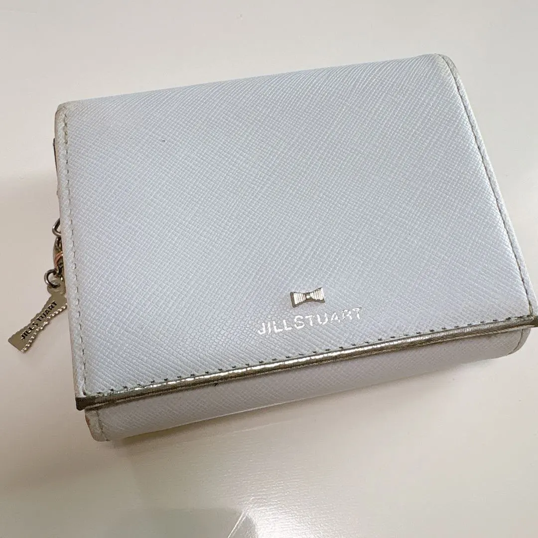 JILLSTUART 吉麗斯朵 白色 水藍色 雙摺錢包 女士 的縮圖