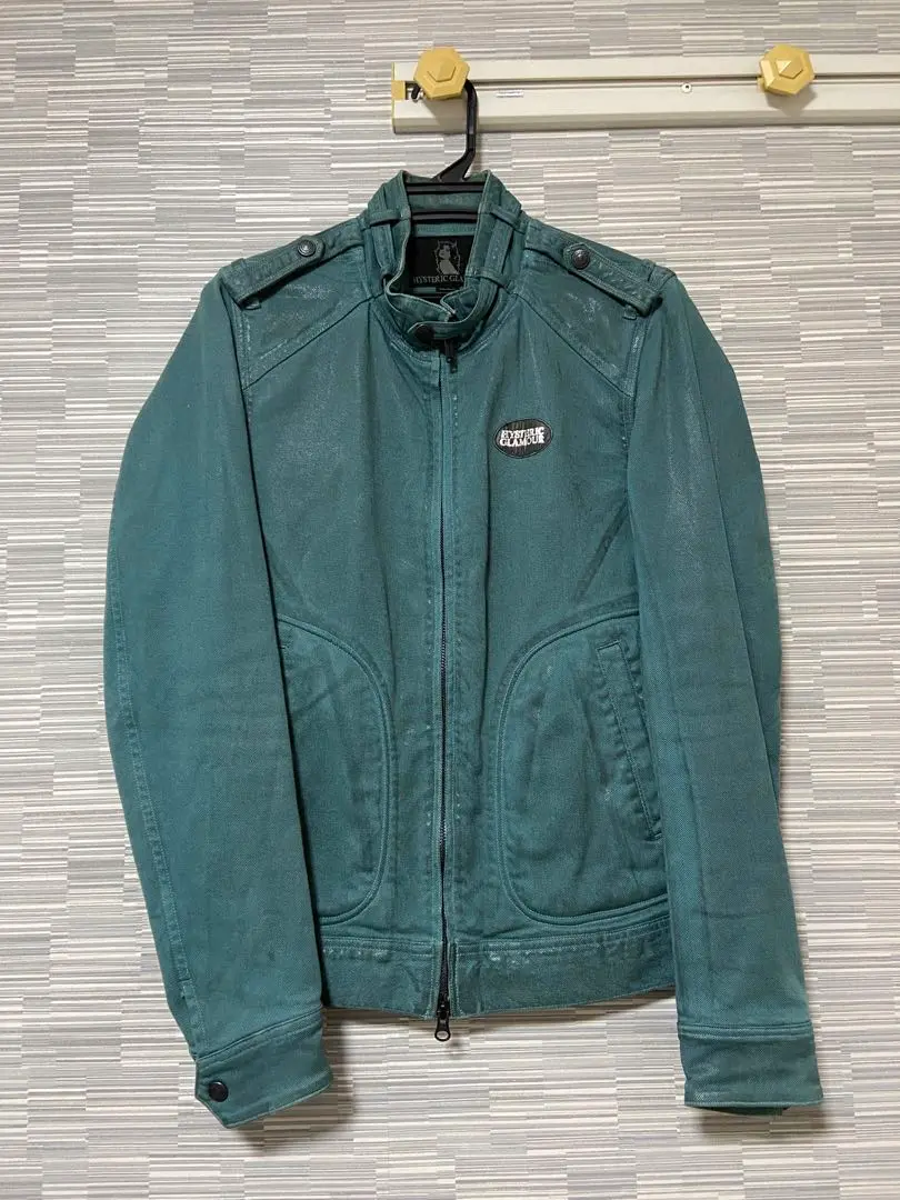 カリスマ様　ヒステリックグラマー レザー デニム リメイク ライダースジャケット HYSTERIC GLAMOUR (ヒステリックグラマー) × Lewis Leathers