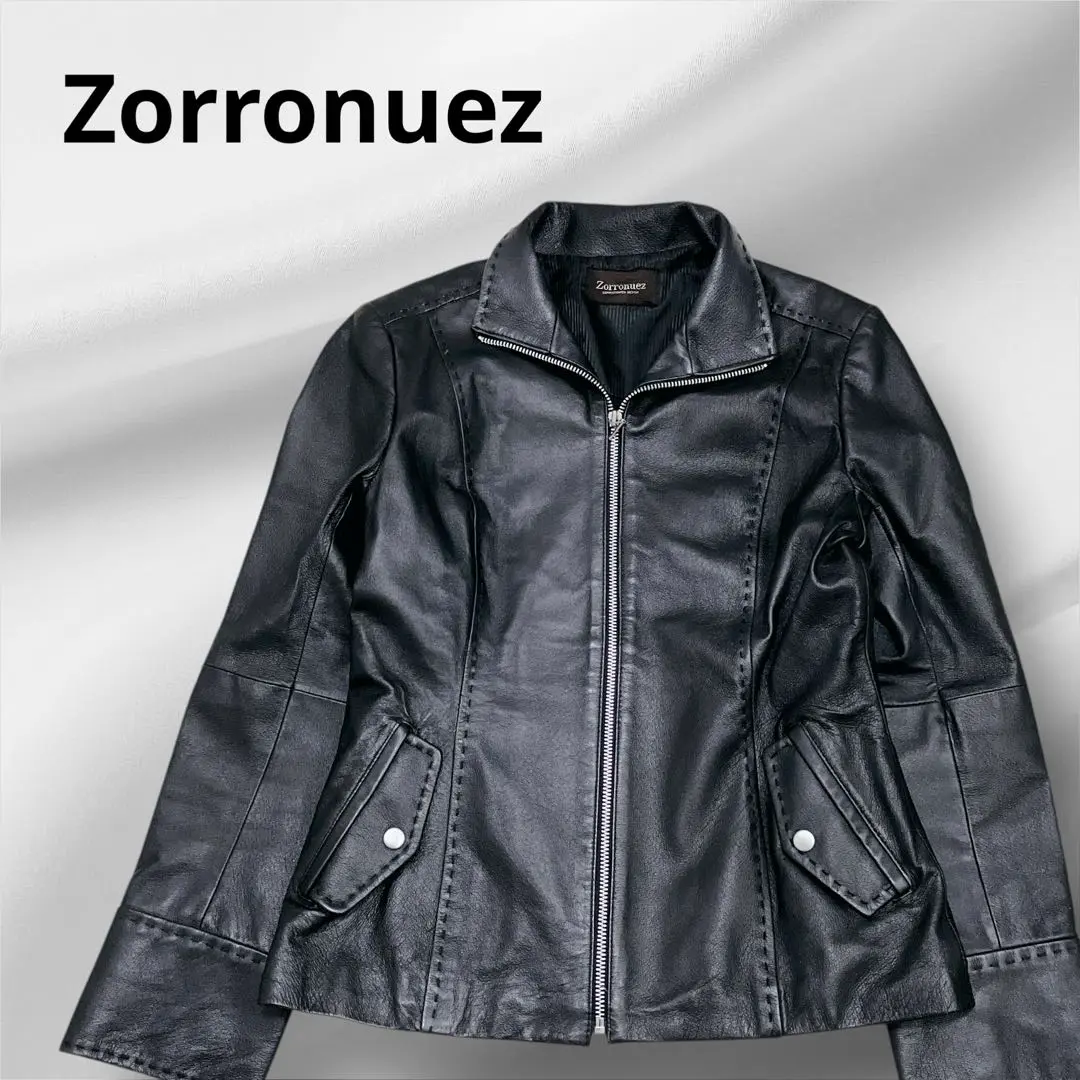 【未使用タグ付き】Zorronuezゾロヌーズ 羊革ムートンジャケット９黒 未使用タグ付き】Zorronuezゾロヌーズ 羊革ムートンジャケット9