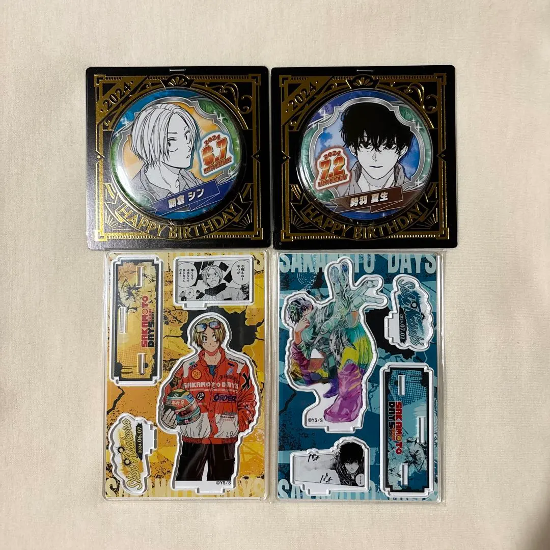 Thumbnail of Sakamoto Days Birthday Shin Natsuki Seba Can Badge Memorable Scene Diorama Figure