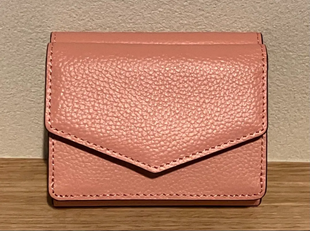 Thumbnail of Leather Trifold Wallet, Salmon Pink - Albion / ALBION