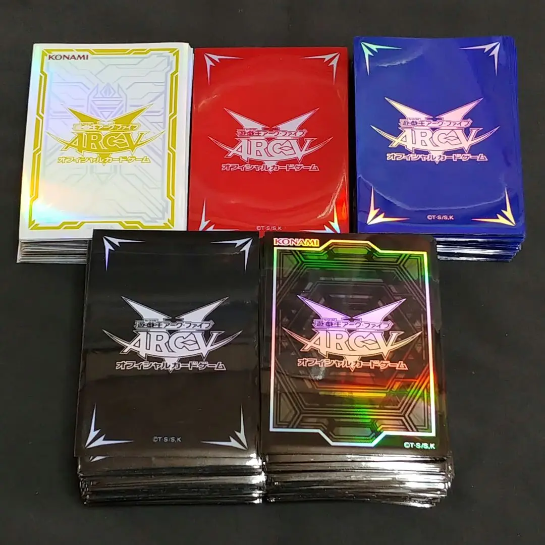 遊戯王 アークファイブ 赤 スリーブ 55枚 - メルカリ