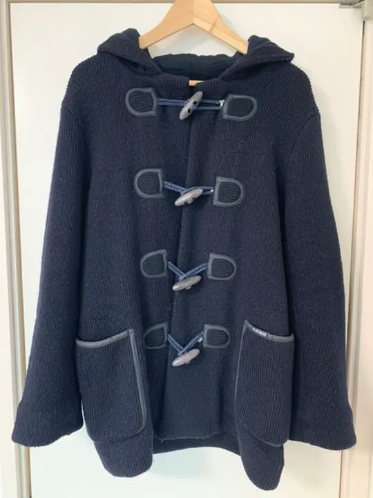 美品 BLUE BLUE ブルーブルーポップコーンロングダッフルコート 2日本製 GLOVERALL BLUE BLUE MONTY DUFFLECOAT EXCLUSIVE｜BLUE