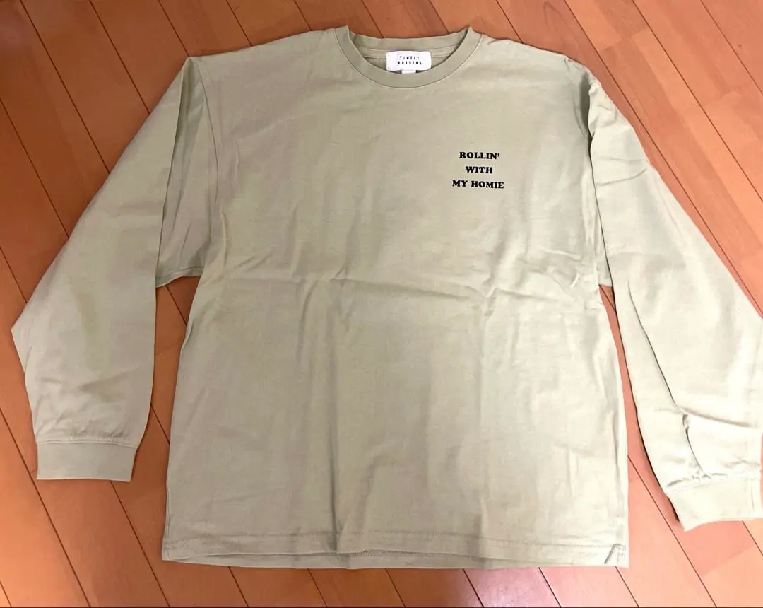 Thumbnail of TIMELY WARNING Long Sleeve T-shirt M Light Green
