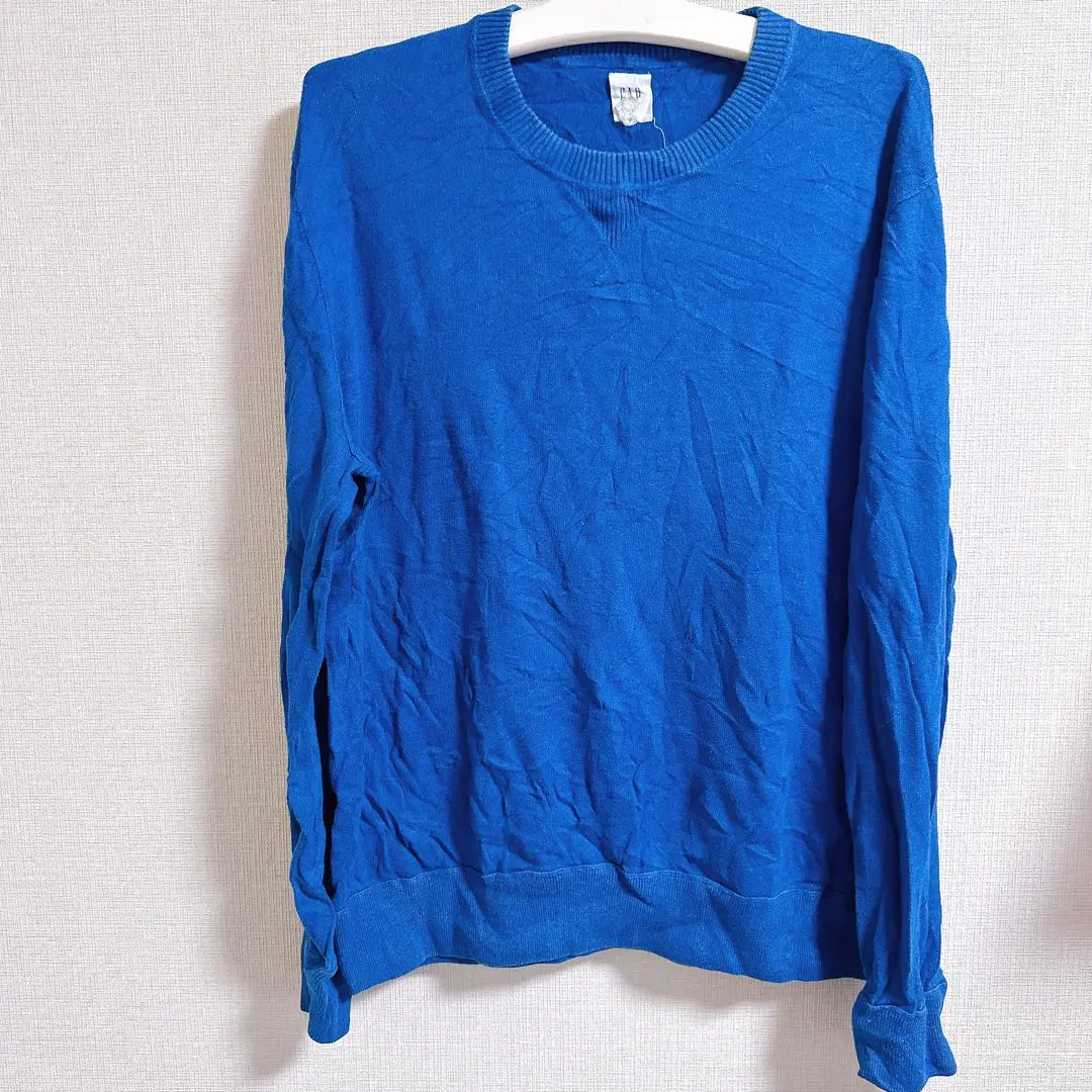 Thumbnail of GAP crew neck sweater, size L, blue