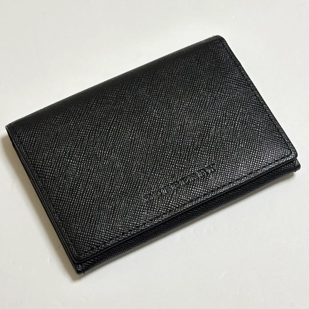 Thumbnail of 【Excellent Condition】 Burberry London Business Card Holder Card Case Black Leather Genuine Leather