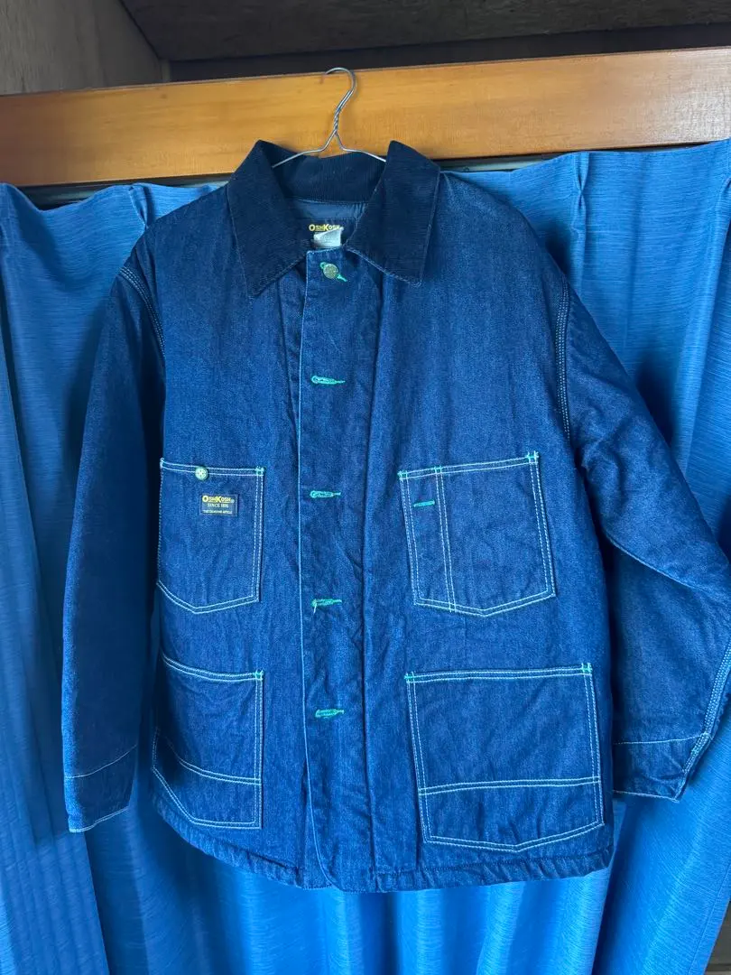 牛仔外套 深藍色 的縮圖