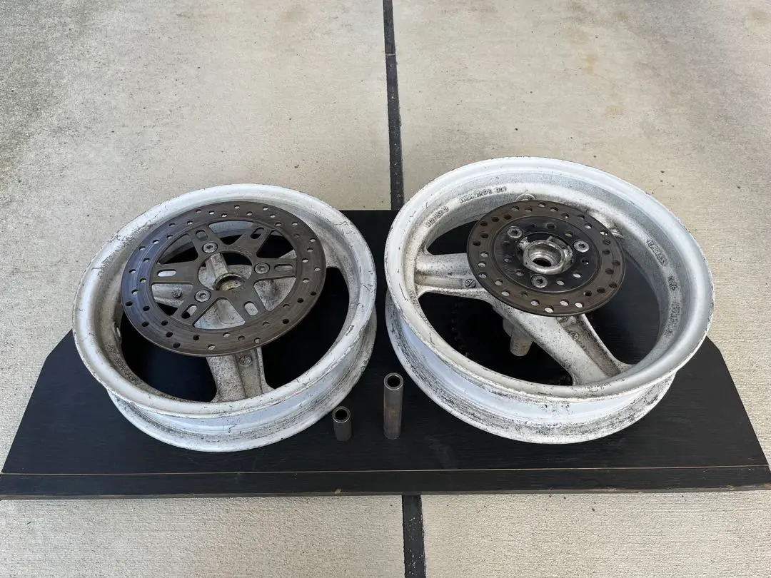 【送料込み】NSR50 前期 ホイール 前後 歪み無し ホンダ 純正 NSR50 前期ホイール前後セット ☆ 梱包済み 即発送