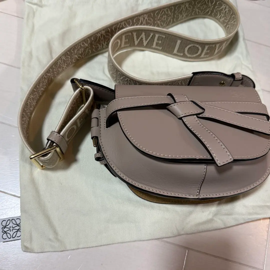 2025年最新】loewe ロエベ ゲートデュアルバッグ ミニ タンの