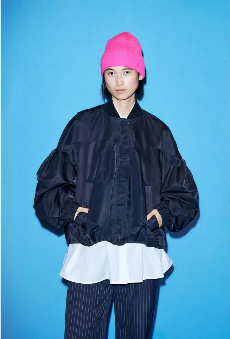 nagonstans ウェザープルーフ Hooded フレアブルゾン nagonstans ウェザープルーフ Hooded フレアブルゾン