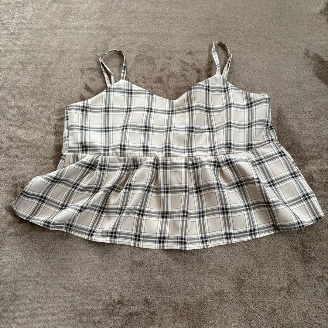 Thumbnail of Checkered flare bustier