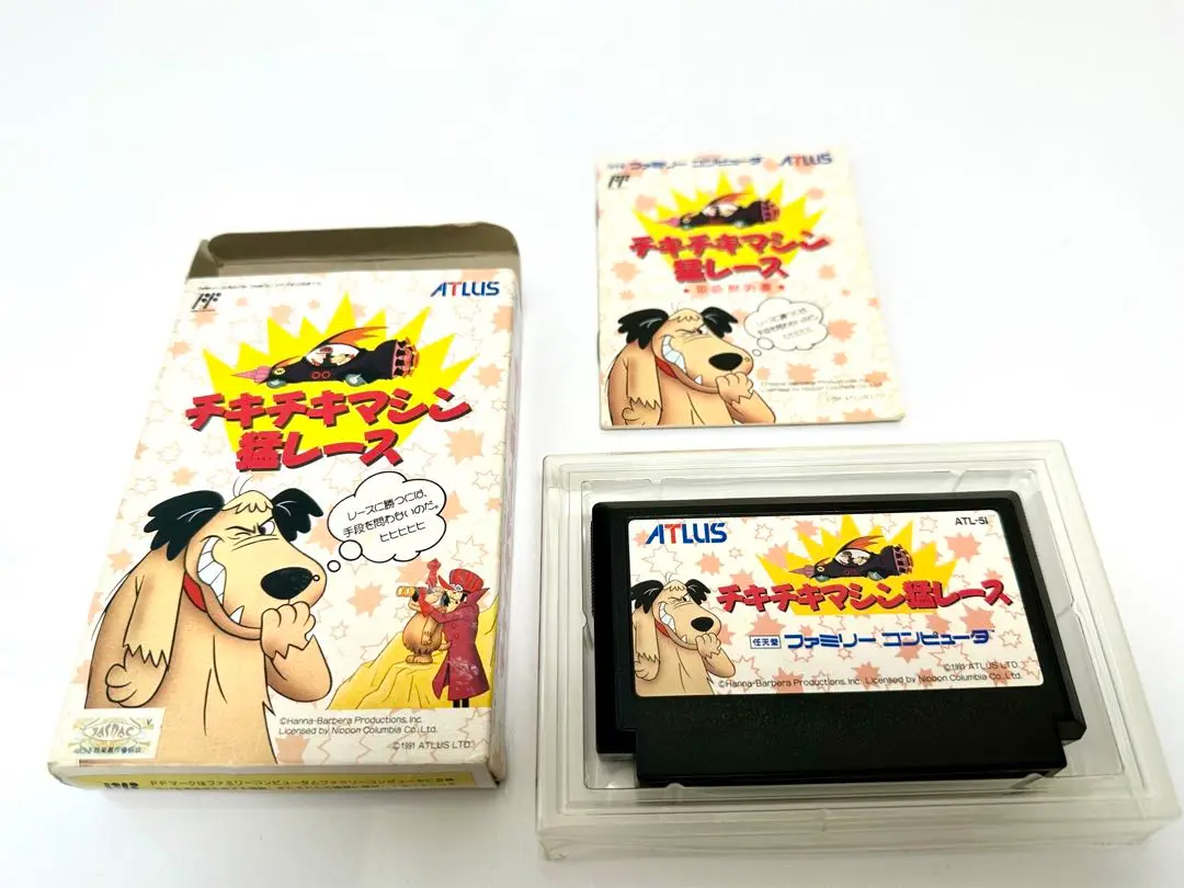 チキチキマシン猛レース　ファミコンソフト【箱　説明書付き】 チキチキマシン猛レース』1991年／ファミコン - レトロゲームの