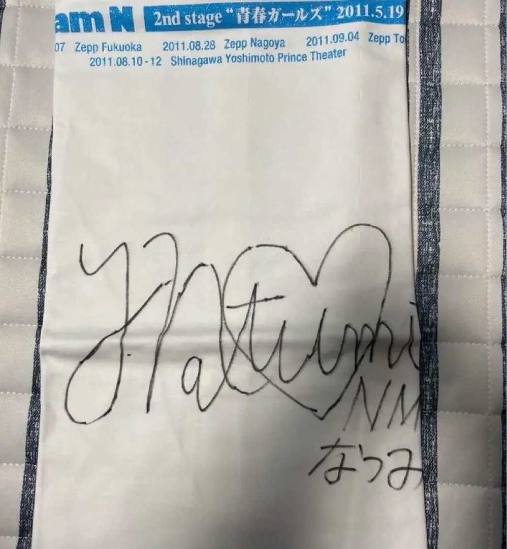AKB48 チーム対抗大運動会 直筆サイン入り 絆Tシャツ チームKver