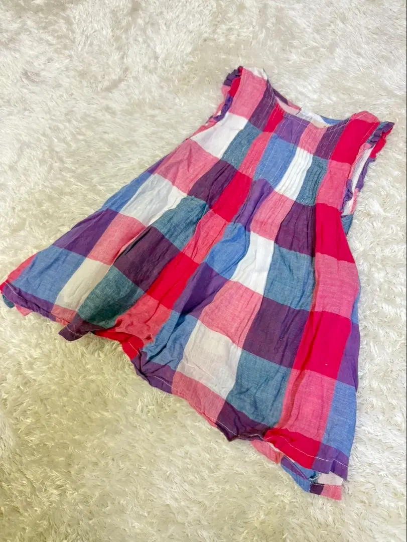 Thumbnail of petit main Kids' 90 Check Dress Sleeveless