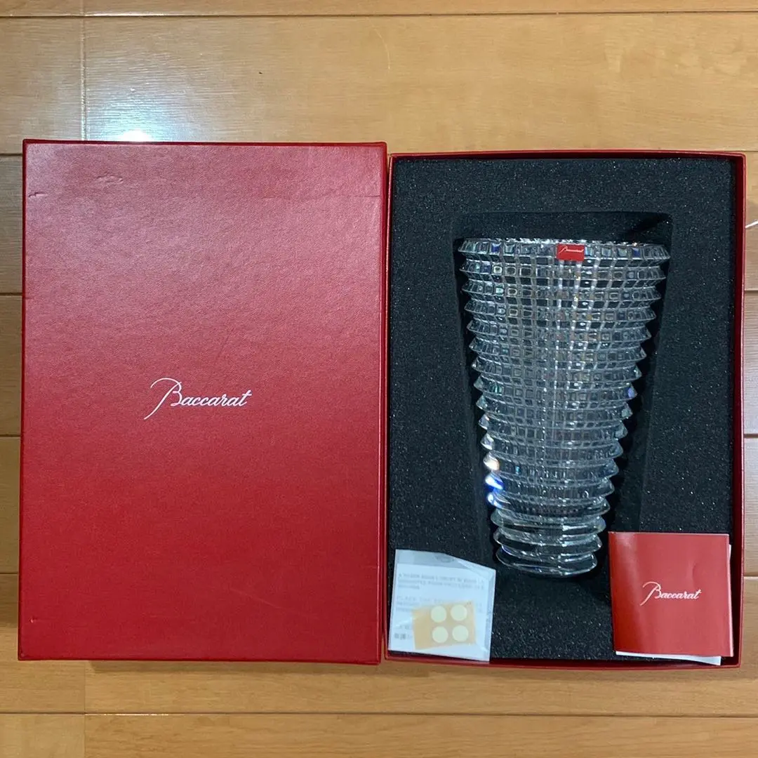 #7412  バカラ　BACCARAT 花瓶　美品　ほぼ未使用 7412 バカラ BACCARAT 花瓶 美品 ほぼ未使用