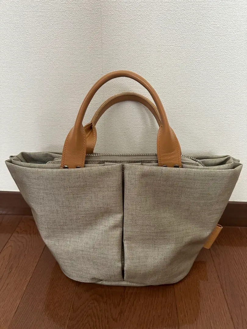 TUTUMU トートバッグ　日本製　ベージュ　2104-7006 TUTUMU 豊岡鞄 トートバッグ レディース 軽い ナイロン 撥水