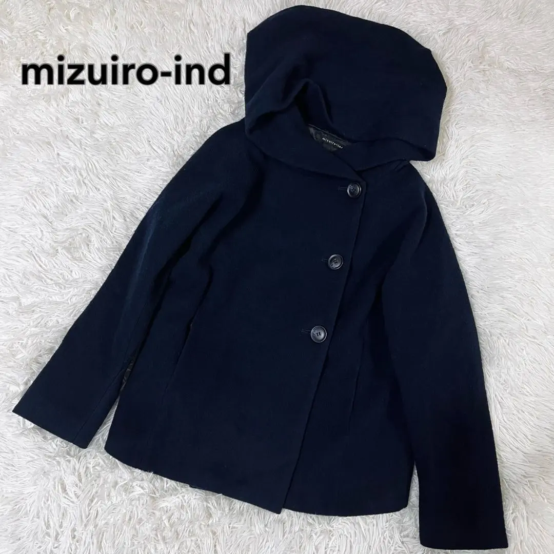まっくろくろすけさま専用　mizuiro ind ブラックポンチョ・ケープコート 2025年最新】mizuiroind レディース ポンチョ・ケープコートの