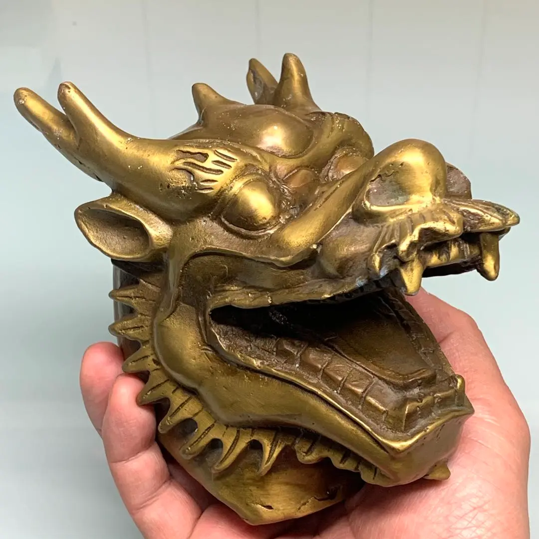 銅器 盤竜の 筆箱 書道具 文房具 現代工芸品 美術品 置物 銅器 盤竜の 筆箱 書道具 文房具 現代工芸品 美術品 置物 美術品・