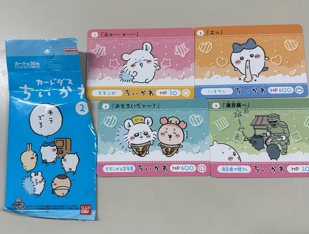 卡片遊戲 ちいかわ 2 モモンガ 小八貓 鎧甲先生 的縮圖