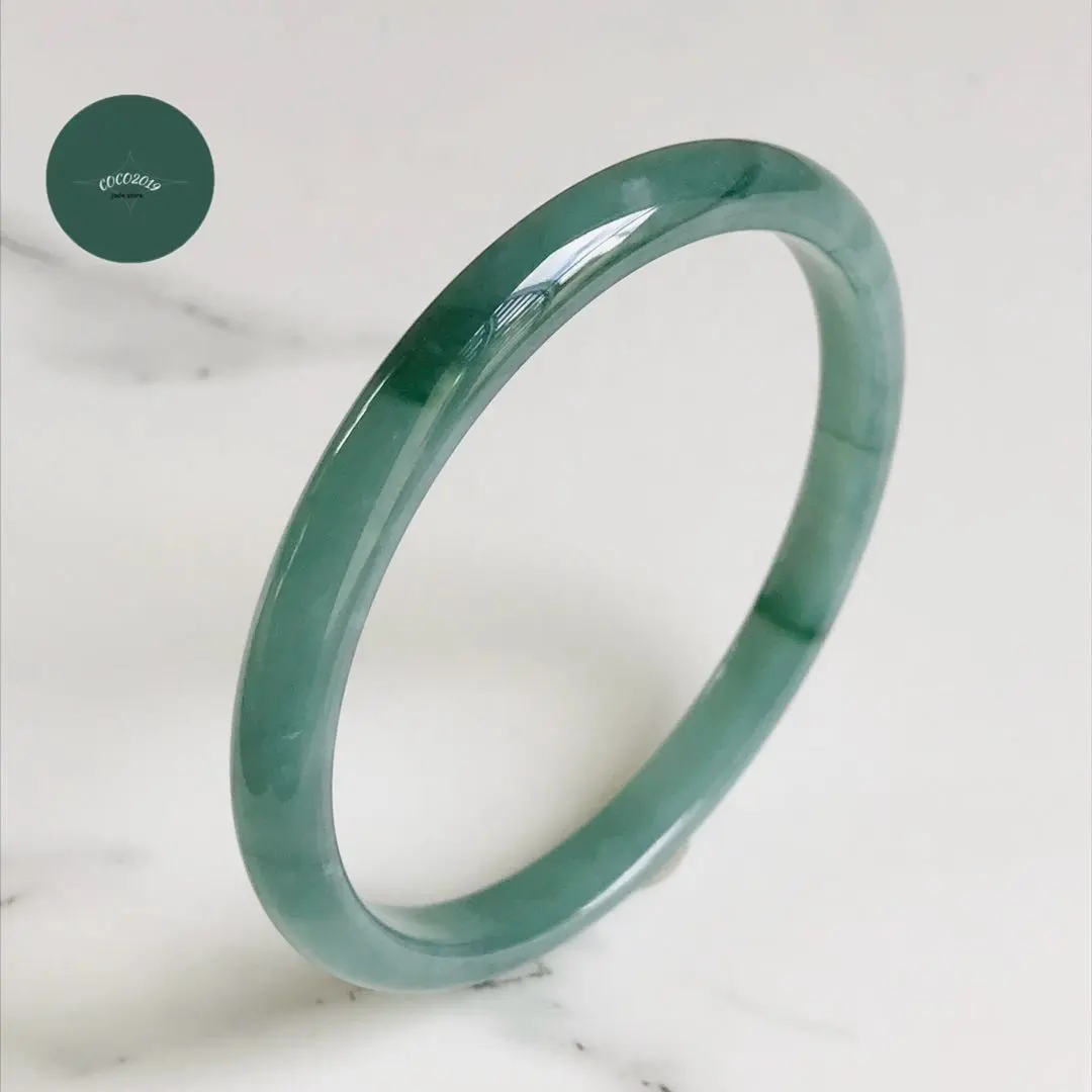 Thumbnail of 【B510-0208】Jadeite Jade Bangle, Rare, Guatemalan Origin, 59.1mm