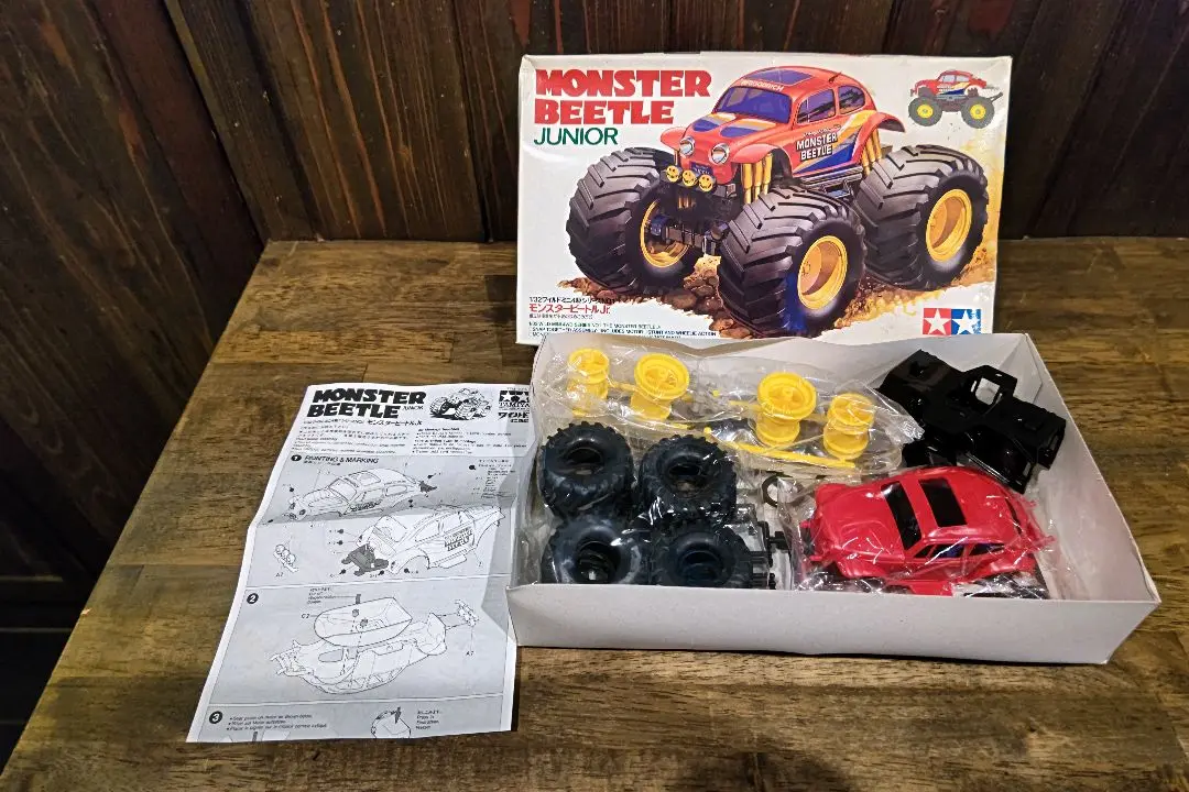 ミニ4駆　モンスタービートル　ジュニア　プラモデル Amazon | タミヤ 1/32 ワイルドミニ四駆 No.1 モンスター