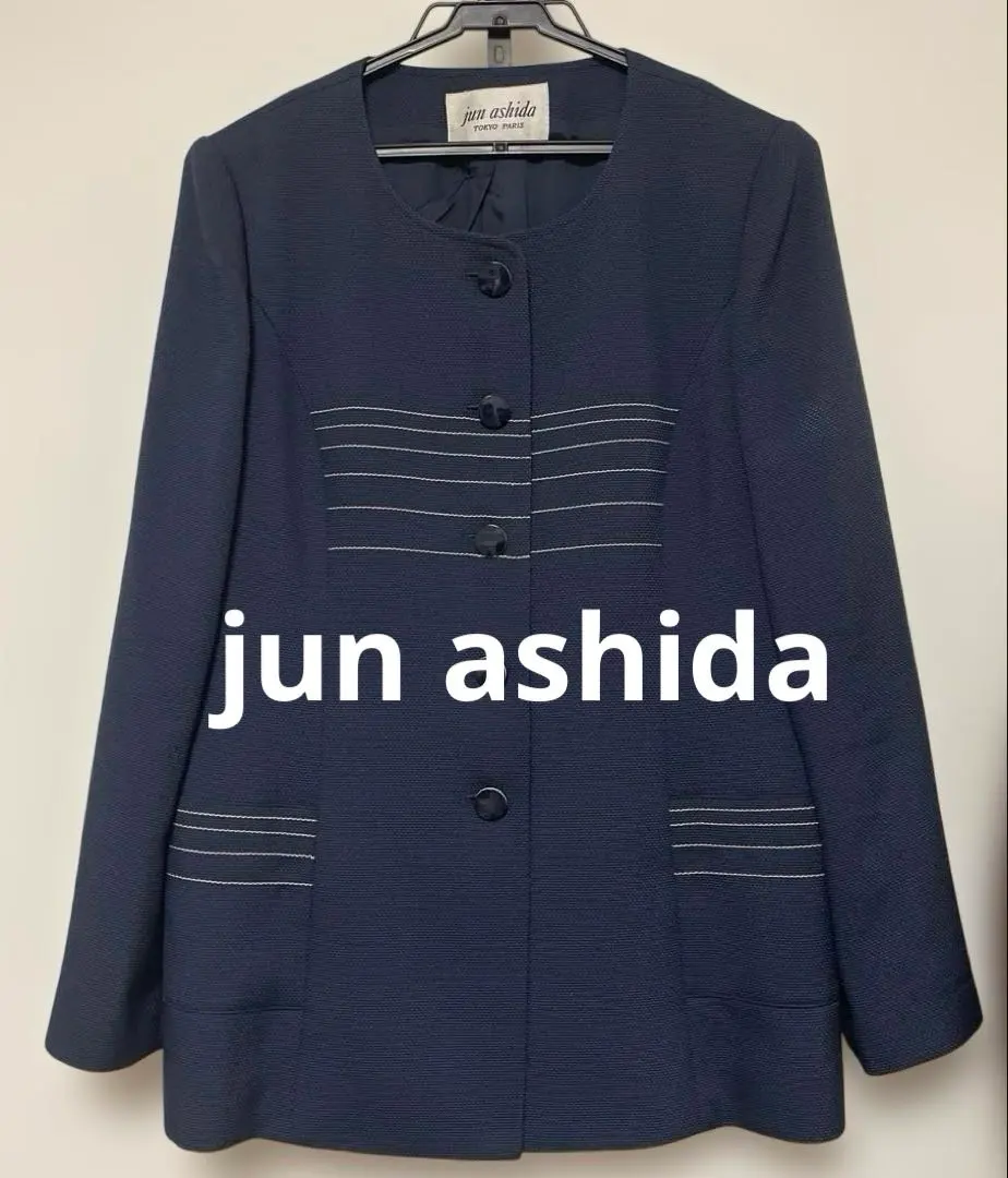 Thumbnail of Excellent condition Jun Ashida collarless jacket, navy, size 9