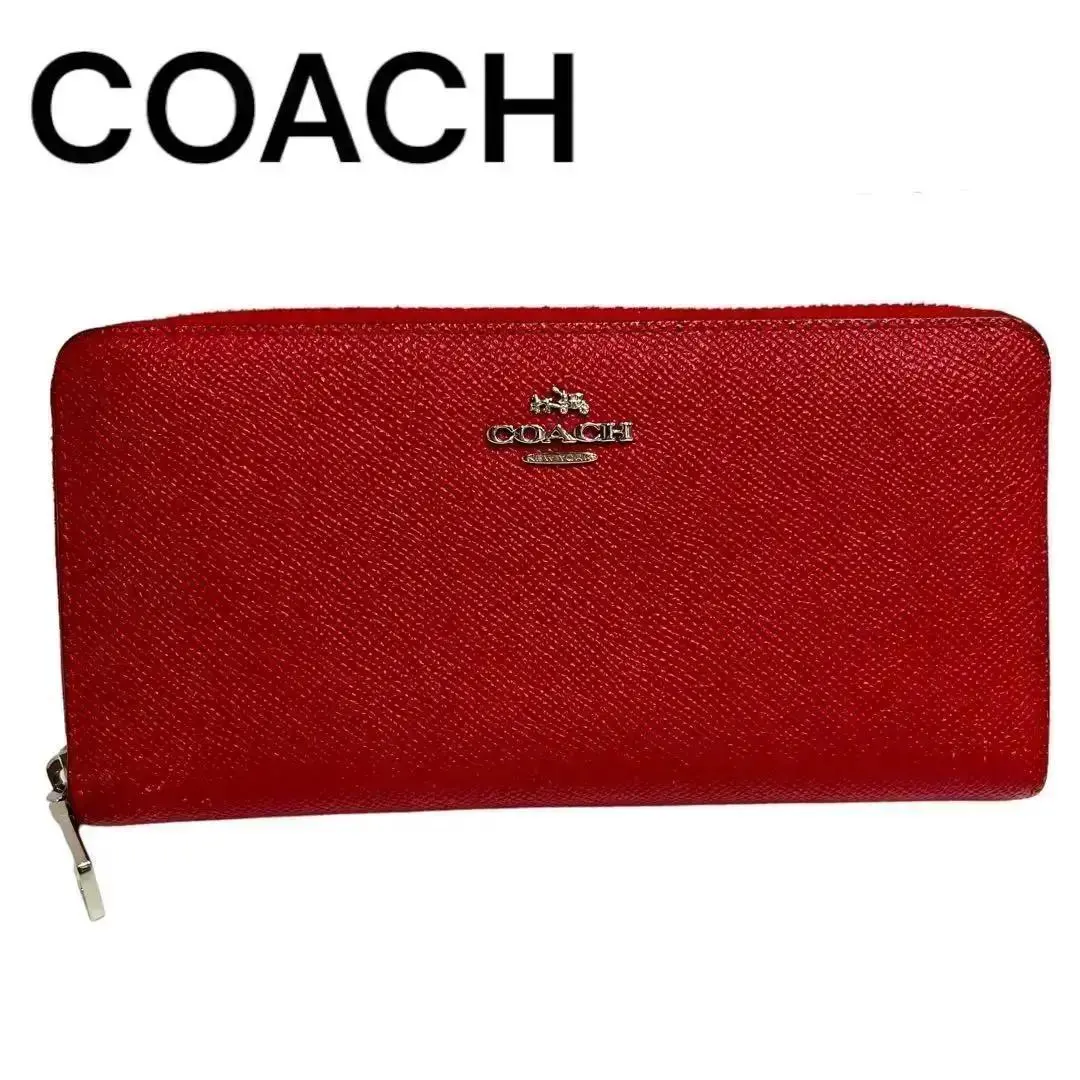 Thumbnail of Classic, popular Coach long wallet, one-point red, women's wallet