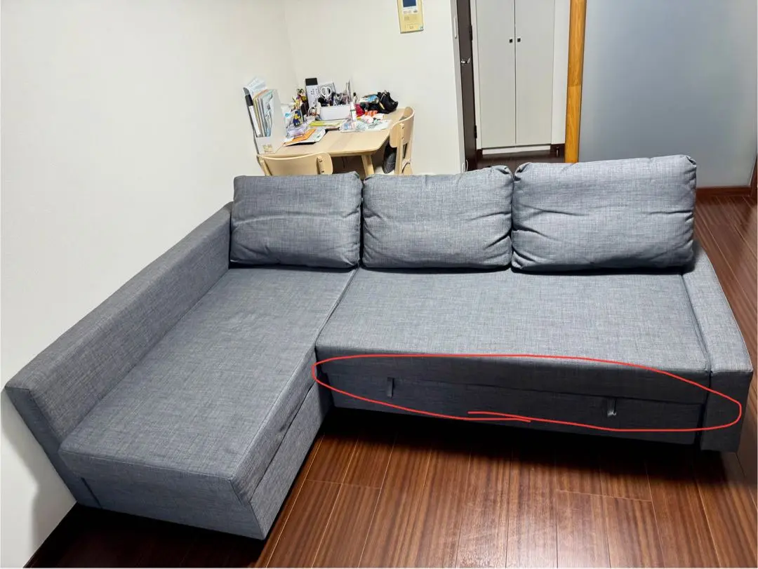 ②【IKEA純正ソファベッドカバー】FRIHETEN フリーヘーテン グレー　右 ②【IKEA純正ソファベッドカバー】FRIHETEN フリーヘーテン