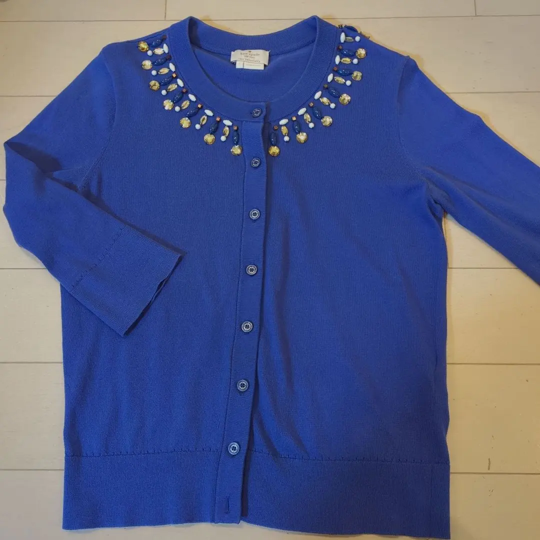 Thumbnail of Kate Spade cardigan with jewels, size S, blue