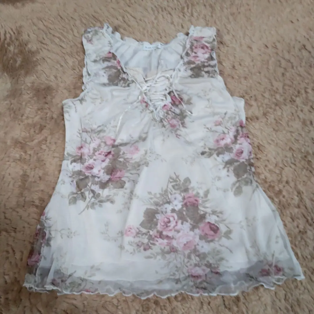 Thumbnail of Tank top, floral, LL (size)