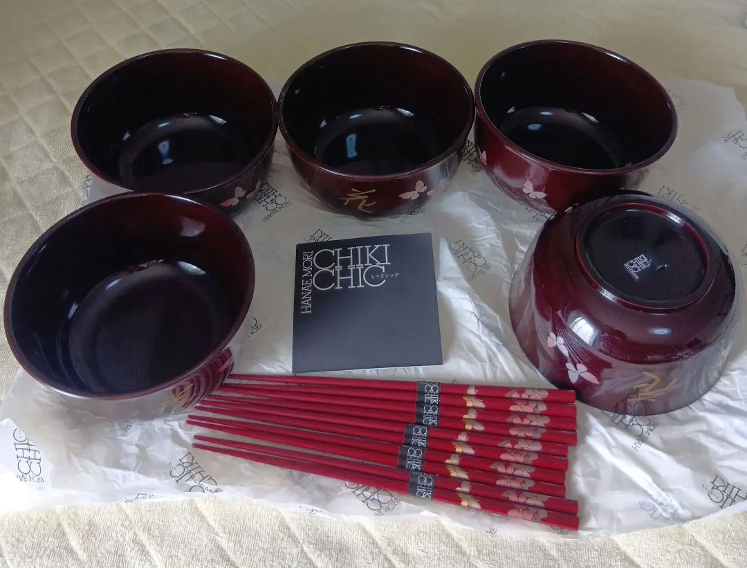 Thumbnail of CHIKI CHIC Shikki Chic Rice Bowl Set of 5