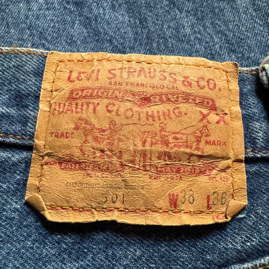 Levi's 501ハチマル　USA製　w36 80s USA製 Levi'sリーバイス 501 赤耳 デニムパンツ w36
