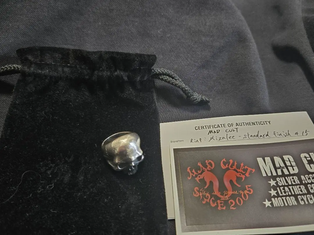 最終お値下げ　美品　スカルリング/マッドカルト　MADCULT MAD CULT/マッドカルト】「Snale Ring/スネイルリング」(R-74