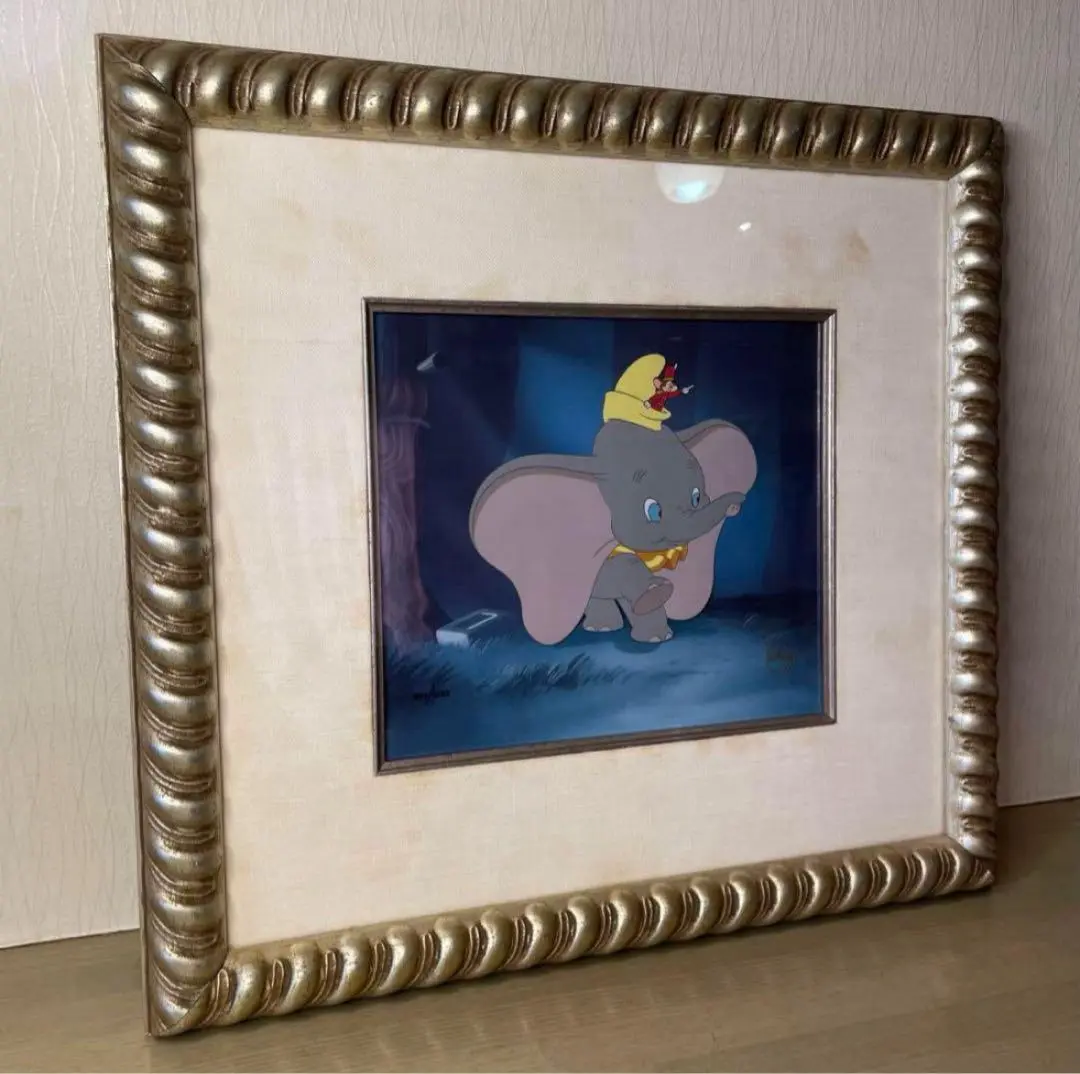 ディズニーファインアート　ダンボ　セル画　タペストリー ディズニー セル画 ダンボ 限定500 - メルカリ