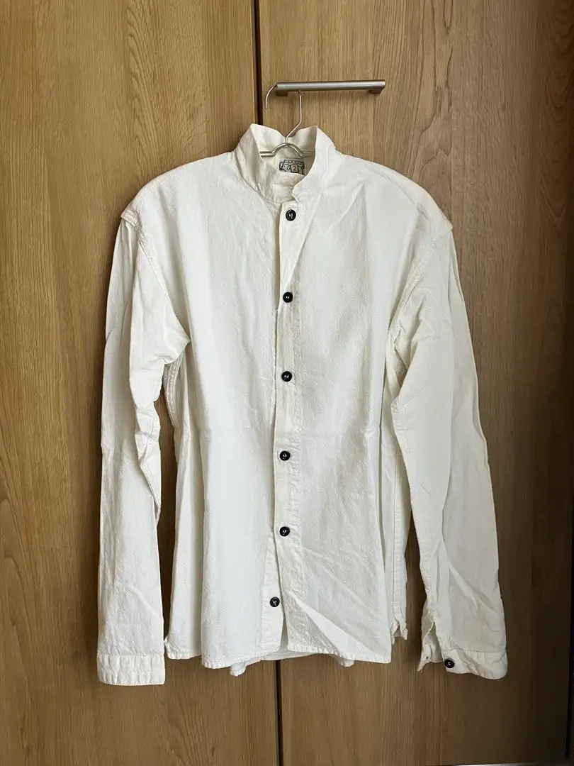 TENDER CO テンダー 長袖シャツ ジャケット ストライプ テールシャツ TENDER Co. - COLLARLESS TAIL SHIRTS COTTON CALICO テンダー